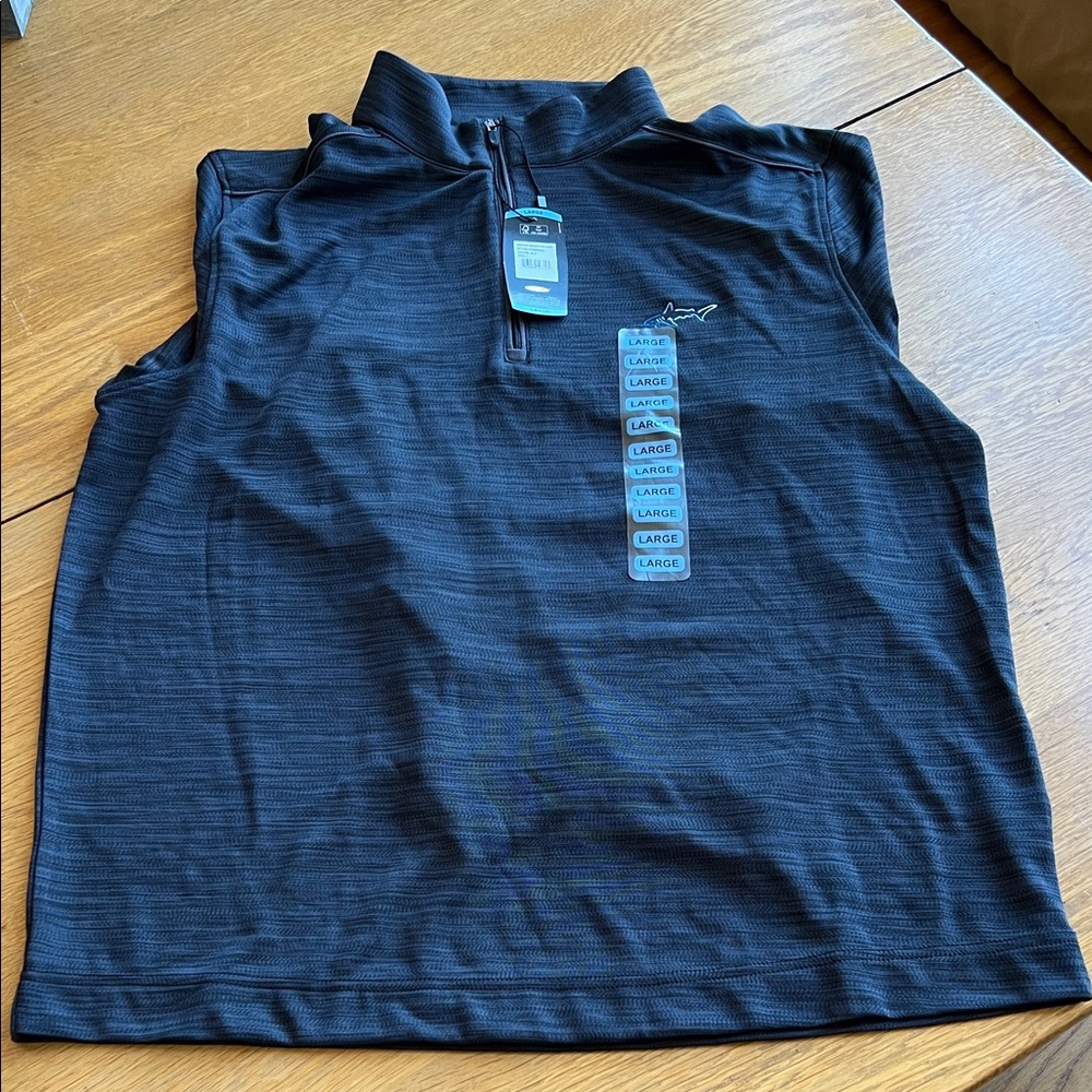 Greg Norman Collection Black Quarter-Zip Pullover